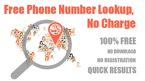 Free phone number lookup no charge through Free Lookup