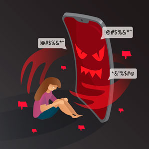 Abusive phone cartoon